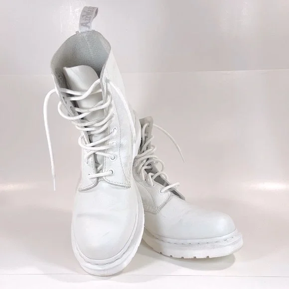 Martens 1460 Pascal Mono Dr Martens Virginia White Martens Shoes